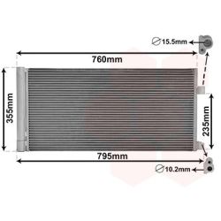 Kondensatorius, oro kondicionierius VAN WEZEL 43005430
