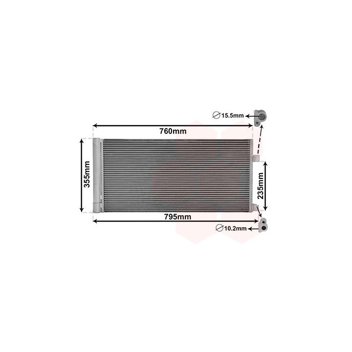 Kondensatorius, oro kondicionierius VAN WEZEL 43005430
