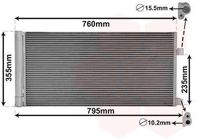Kondensatorius, oro kondicionierius VAN WEZEL 43005430