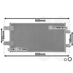 Kondensatorius, oro kondicionierius VAN WEZEL 43005443