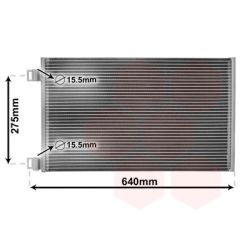 Kondensatorius, oro kondicionierius VAN WEZEL 43005444