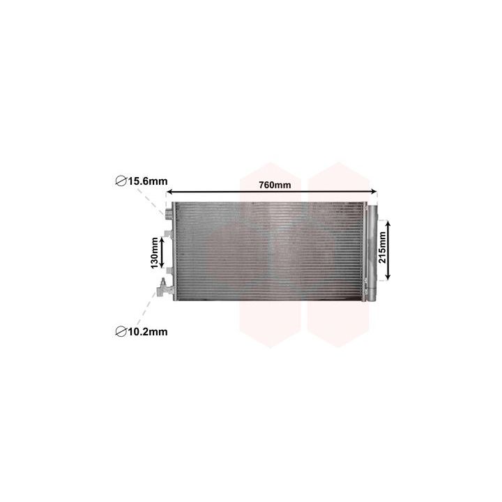Kondensatorius, oro kondicionierius VAN WEZEL 43005449