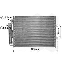 Kondensatorius, oro kondicionierius VAN WEZEL 43005454