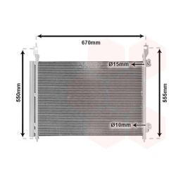 Kondensatorius, oro kondicionierius VAN WEZEL 43005466