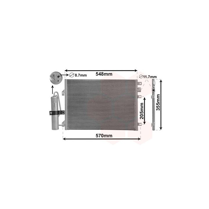 Kondensatorius, oro kondicionierius VAN WEZEL 43015275