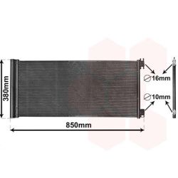 Kondensatorius, oro kondicionierius VAN WEZEL 43015702
