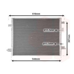 Kondensatorius, oro kondicionierius VAN WEZEL 43015704