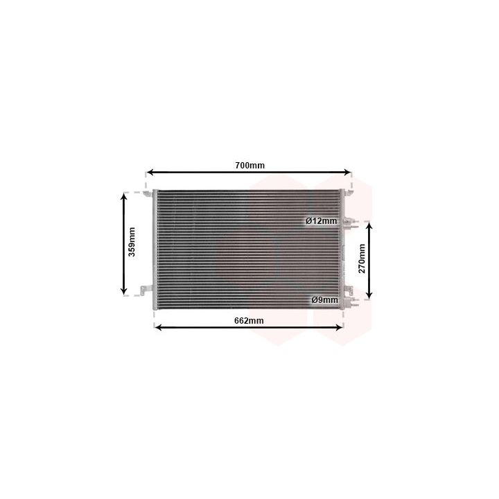 Kondensatorius, oro kondicionierius VAN WEZEL 47005060