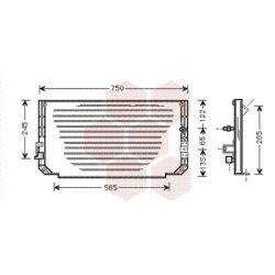 Kondensatorius, oro kondicionierius VAN WEZEL 53005271
