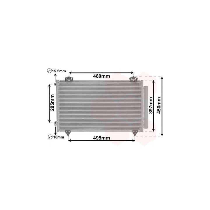 Kondensatorius, oro kondicionierius VAN WEZEL 53005286