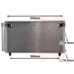 Kondensatorius, oro kondicionierius VAN WEZEL 53005558