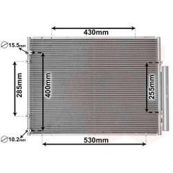 Kondensatorius, oro kondicionierius VAN WEZEL 53005574