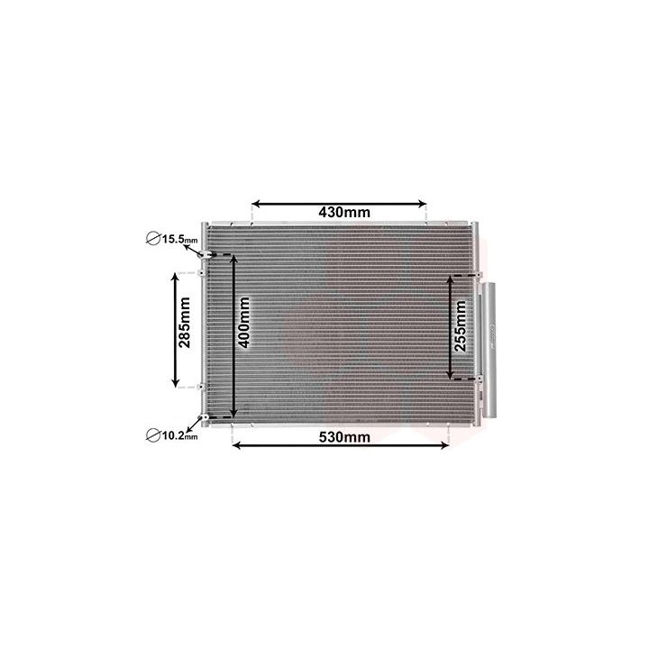 Kondensatorius, oro kondicionierius VAN WEZEL 53005574