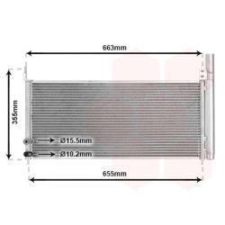 Kondensatorius, oro kondicionierius VAN WEZEL 53005576
