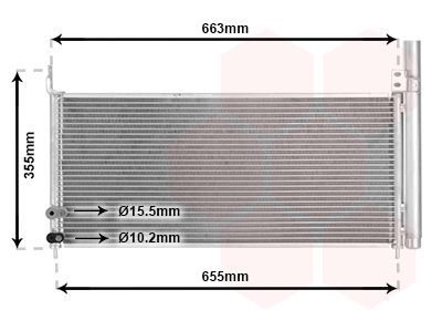 Kondensatorius, oro kondicionierius VAN WEZEL 53005576
