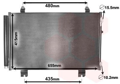 Kondensatorius, oro kondicionierius VAN WEZEL 53005646