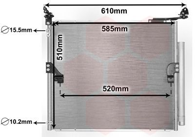 Kondensatorius, oro kondicionierius VAN WEZEL 53005677