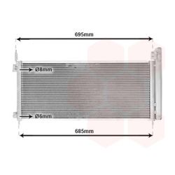 Kondensatorius, oro kondicionierius VAN WEZEL 53005786