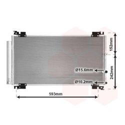 Kondensatorius, oro kondicionierius VAN WEZEL 56015702