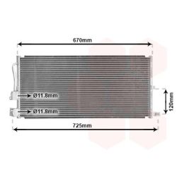 Kondensatorius, oro kondicionierius VAN WEZEL 77005043