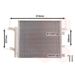 Kondensatorius, oro kondicionierius VAN WEZEL 77005056