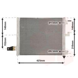 Kondensatorius, oro kondicionierius VAN WEZEL 82005062