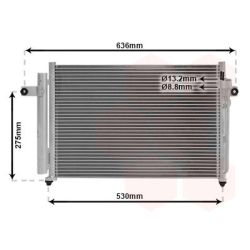 Kondensatorius, oro kondicionierius VAN WEZEL 82005090