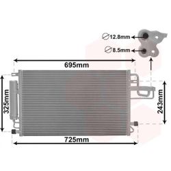 Kondensatorius, oro kondicionierius VAN WEZEL 82005156