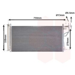 Kondensatorius, oro kondicionierius VAN WEZEL 82005184