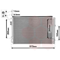 Kondensatorius, oro kondicionierius VAN WEZEL 82005207