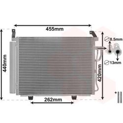 Kondensatorius, oro kondicionierius VAN WEZEL 82005245