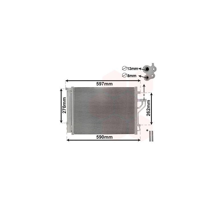 Kondensatorius, oro kondicionierius VAN WEZEL 82005280