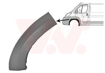 Apdailos/apsauginės juostelė, buferis VAN WEZEL 1651521