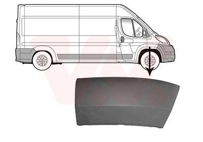 Apdailos/apsauginės juostelė, sparnas VAN WEZEL 1651524