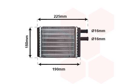 šilumokaitis, salono šildymas VAN WEZEL 02006083