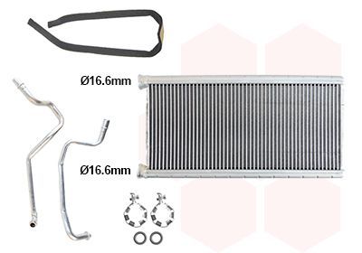 šilumokaitis, salono šildymas VAN WEZEL 02016700