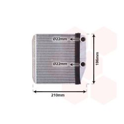 šilumokaitis, salono šildymas VAN WEZEL 09006314