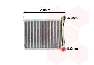 šilumokaitis, salono šildymas VAN WEZEL 15016700