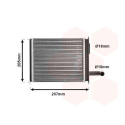 šilumokaitis, salono šildymas VAN WEZEL 17006089