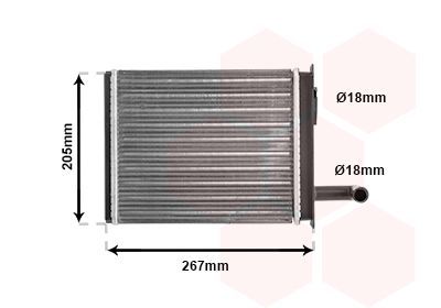šilumokaitis, salono šildymas VAN WEZEL 17006089