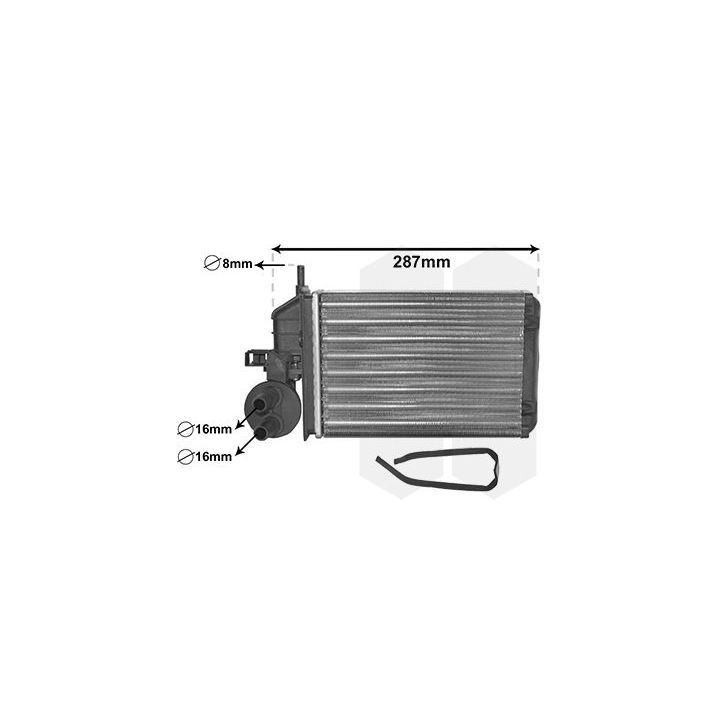 šilumokaitis, salono šildymas VAN WEZEL 17006259