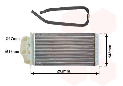 šilumokaitis, salono šildymas VAN WEZEL 17006273