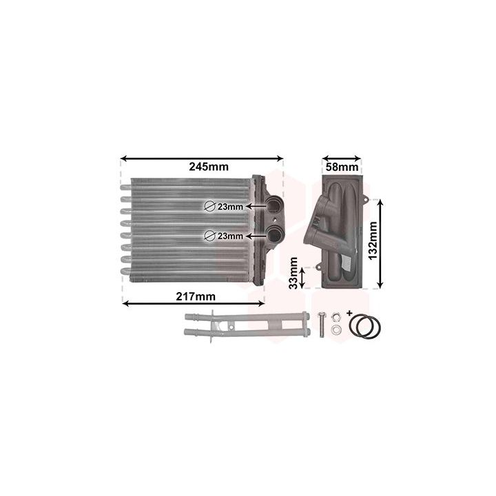 šilumokaitis, salono šildymas VAN WEZEL 17006304