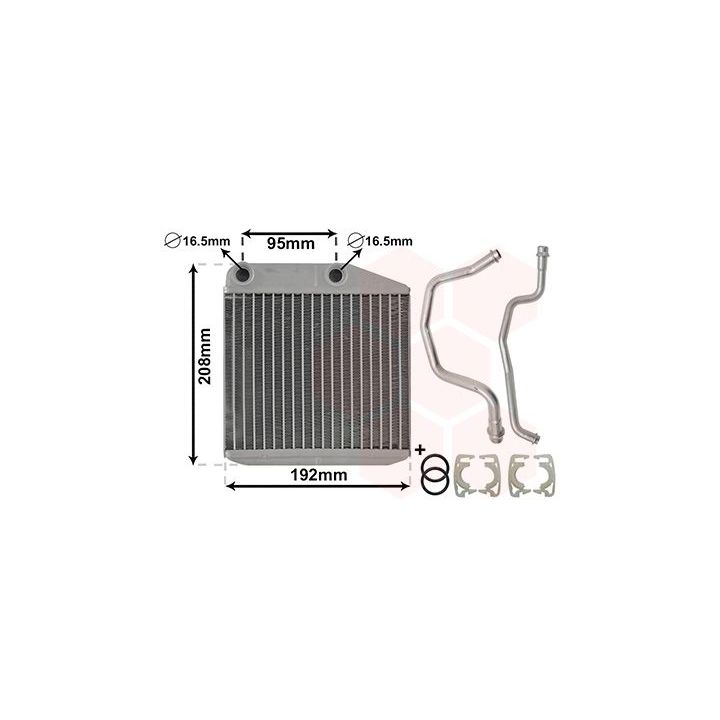 šilumokaitis, salono šildymas VAN WEZEL 17006313