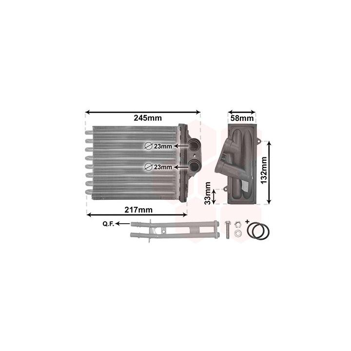 šilumokaitis, salono šildymas VAN WEZEL 17006350