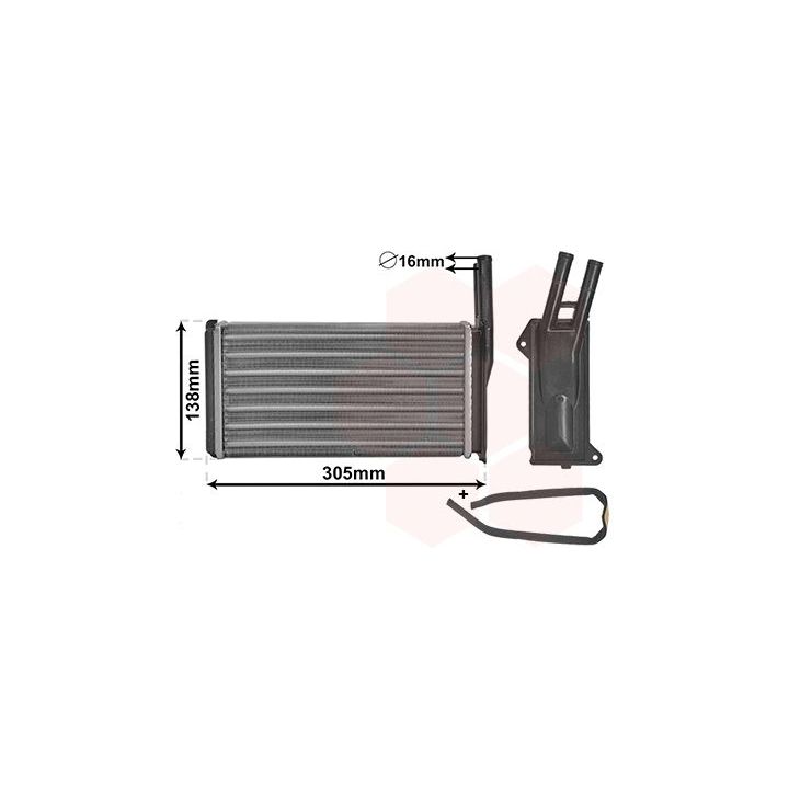 šilumokaitis, salono šildymas VAN WEZEL 18006093