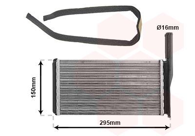 šilumokaitis, salono šildymas VAN WEZEL 18006098