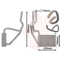 šilumokaitis, salono šildymas VAN WEZEL 18006329