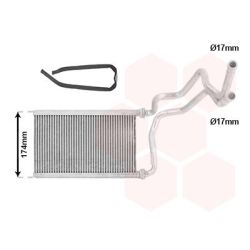 šilumokaitis, salono šildymas VAN WEZEL 27016700