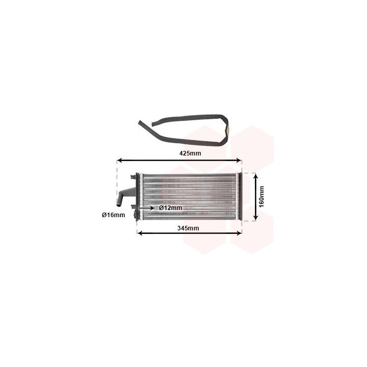 šilumokaitis, salono šildymas VAN WEZEL 28006019